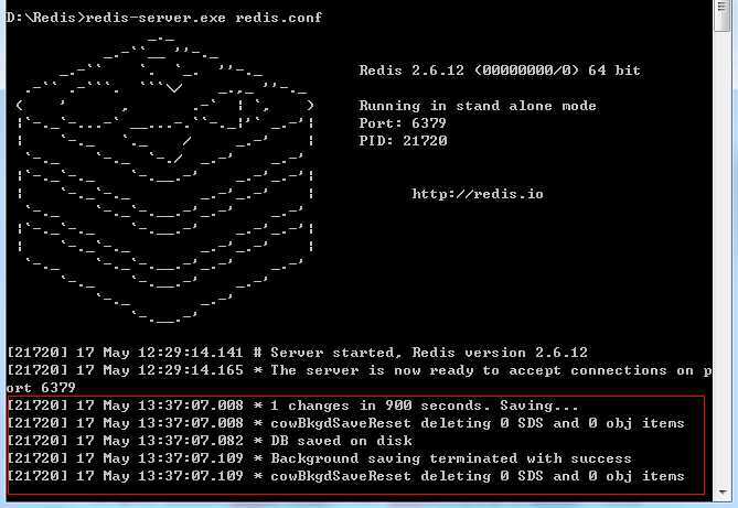 redis server run background
