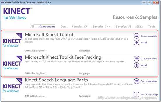 Kinect SDK facetrackingw