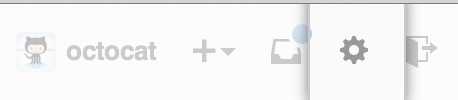 Account settings button