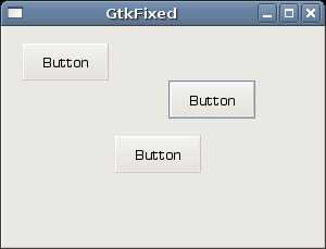 GtkFixed container