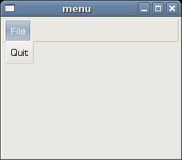 Simple menu