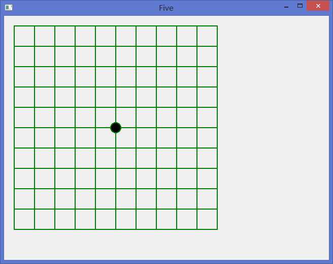 qt中绘制五子棋棋盘