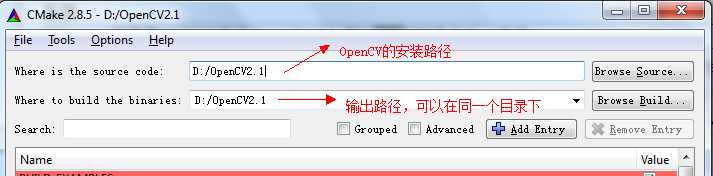 CMake配置图