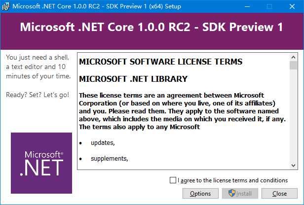 DotNetCore.1.0.0.RC2-SDK Install