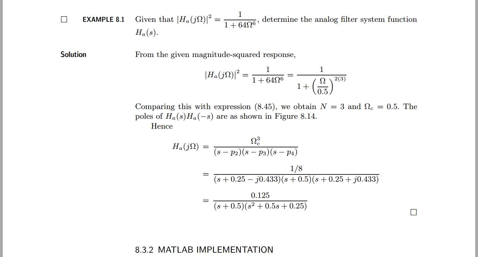 Example 8.1