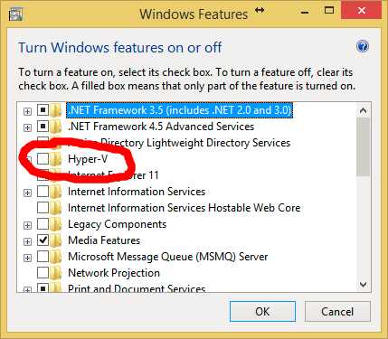 Disable Hyper-V