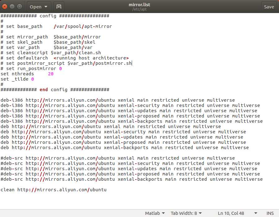 Ubuntu16.04建立本地更新源