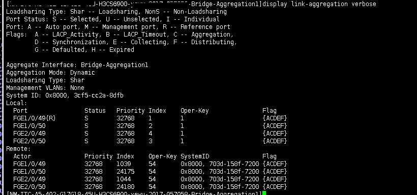 其他好文 pxe前期接入h3c交换机网络准备使用range配置多个接口:port