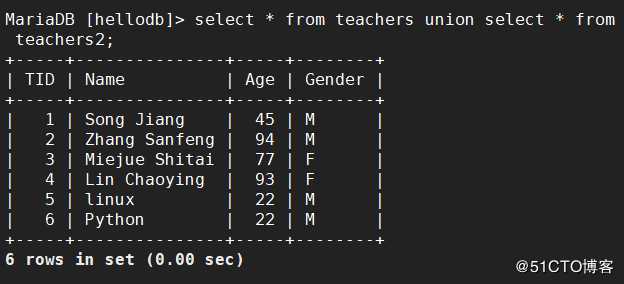 MYSQL-多表查询