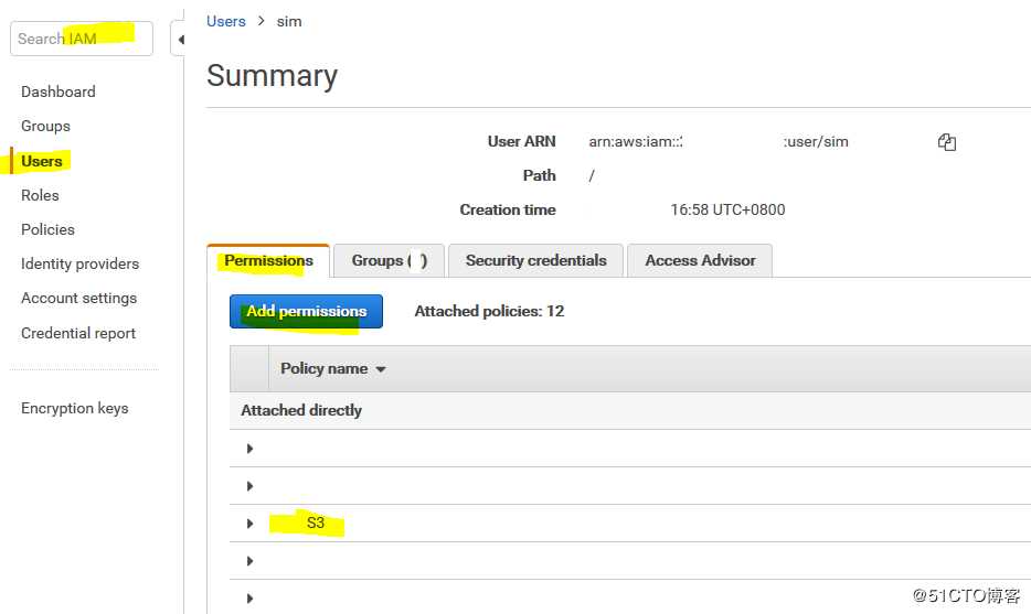 AWS S3 让IAM用户可以list bucket