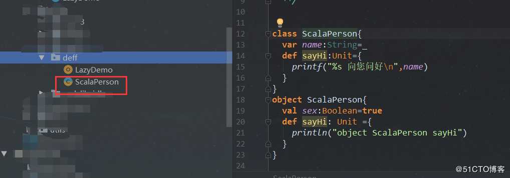 Scala编程之伴生对象