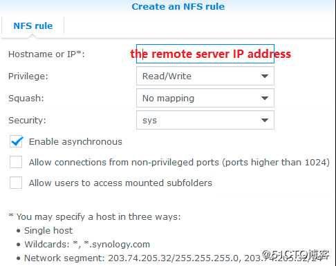 Synology NAS搭建NFS服务