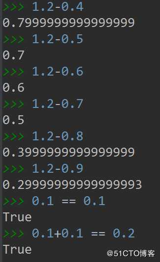 python浮点数陷阱