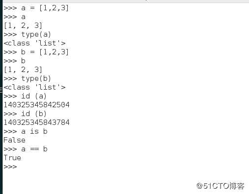 python中is和==有什么区别