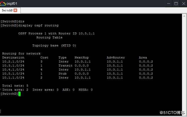 组建基本的OSPF