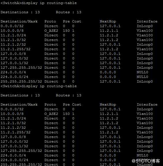 使用HCL模拟器配置OSPF相关项目