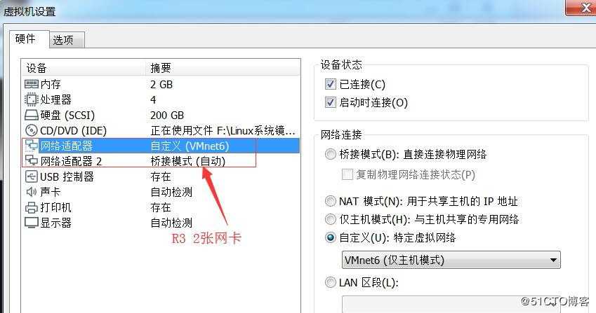 用3台虚拟机模拟路由器通信