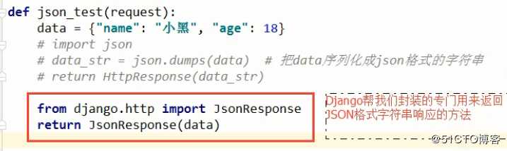 JsonResponse响应介绍