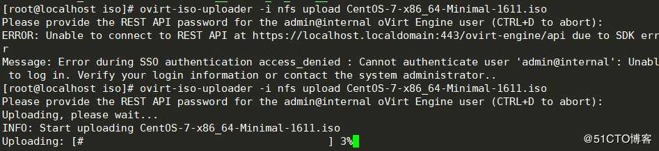 oVirt上添加本地存储并发放linux虚拟机