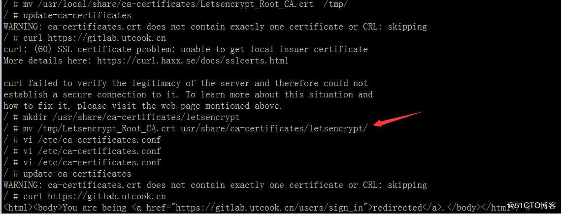 Alpine Linux添加Let‘s Encrypt CA证书或者自签CA证书