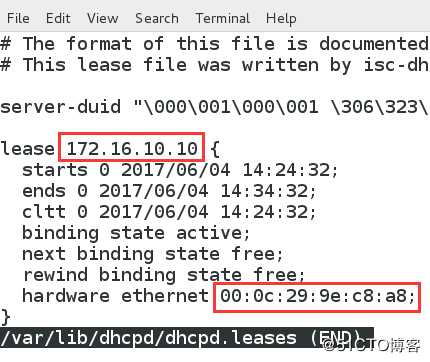 Linux搭建DHCP服务器