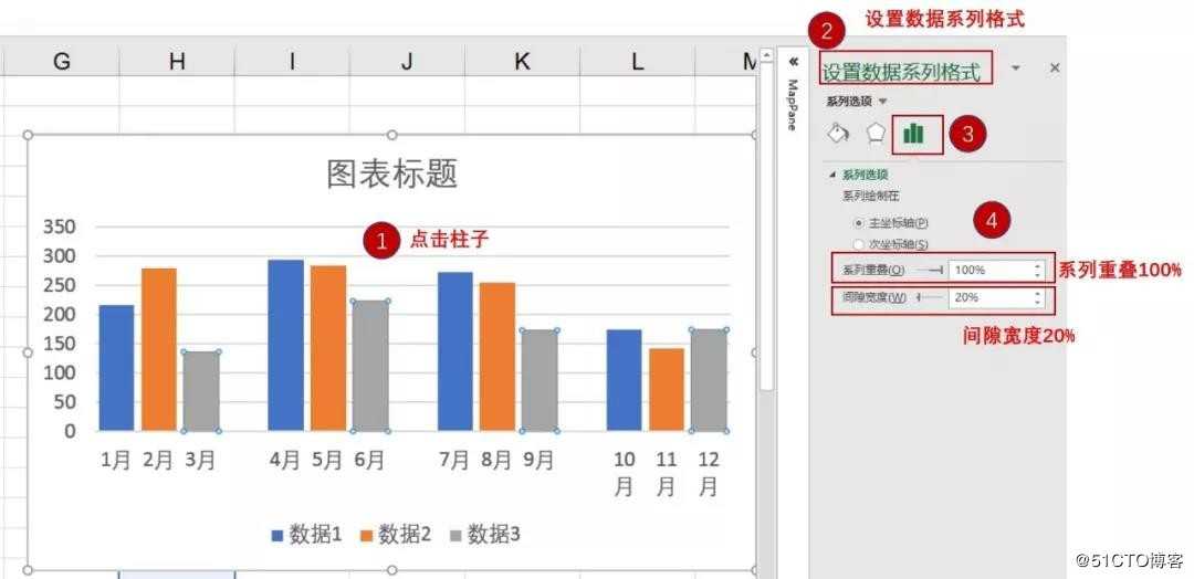 同事竟然把Excel柱形图劈成积木块，简单技巧讲解