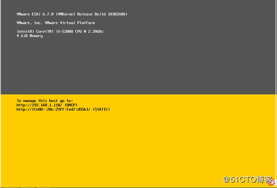 ESXI6.7系统安装与调试