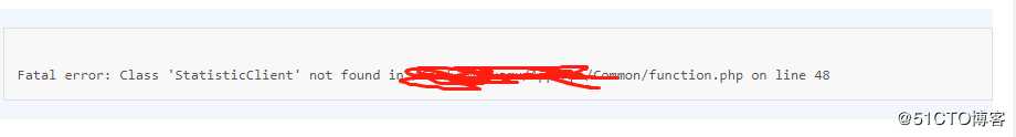 错误提示Class ‘StatisticClient‘ not found in