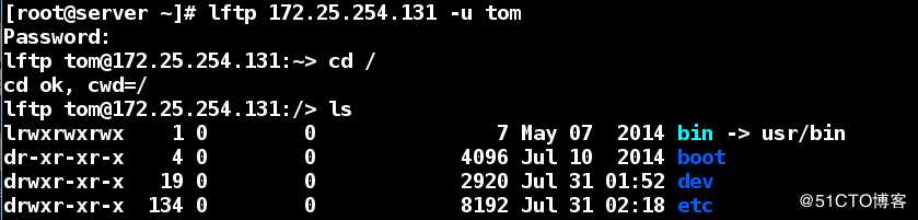 linux的ftp服务之本地访问浏览与虚拟账户