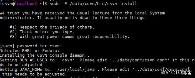 centos 7 安装csvn