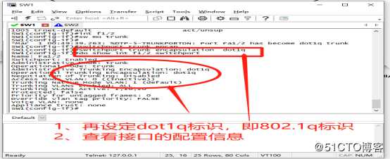 通过Trunk链路实现跨VLAN的通信