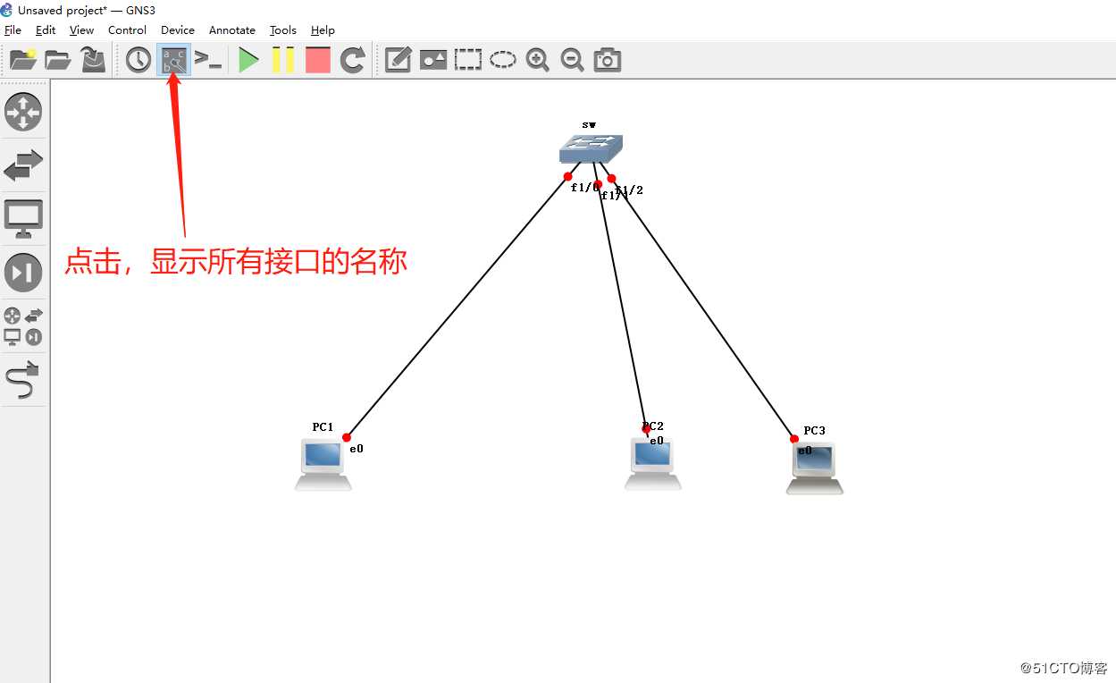 VLAN基础（一）用GNS3 1.3.10进行简单的VLAN划分