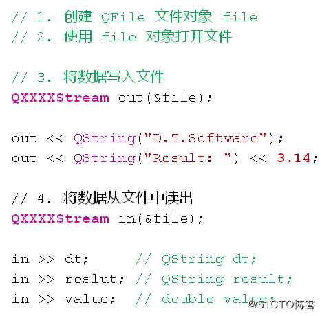 Qt--文本流和数据流、缓冲操作和数据操作