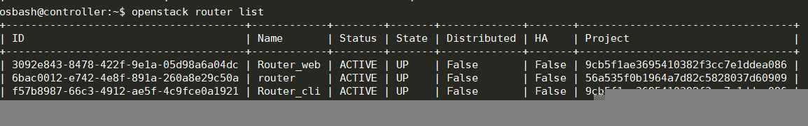 openstack学习-网络管理操作