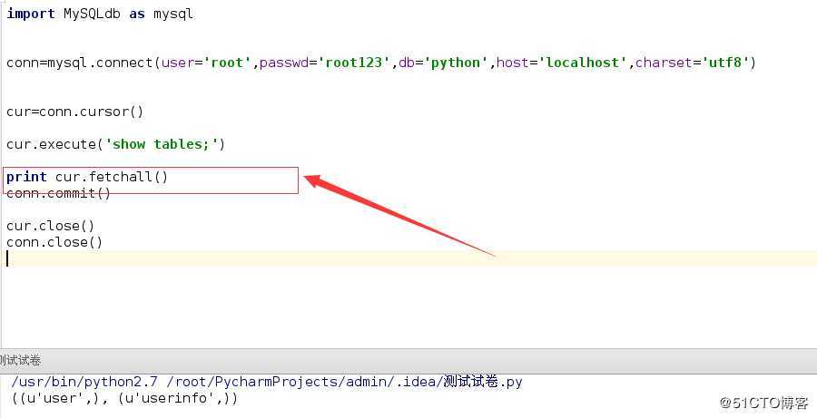 python中MySQL数据库相关操作