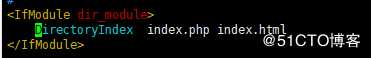 No matching DirectoryIndex (index.php) found