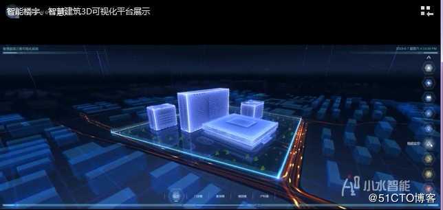 智能楼宇智慧建筑 3D 可视化管理平台设计思路以及展示效果图-小水智能