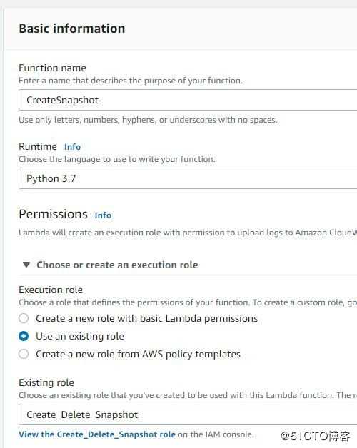 Lambda，AWS和Python的自动化管理操作 - 自动创建快照，删除快照