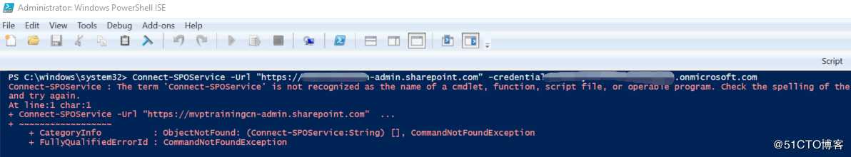 Troubleshooting：Connect-SPOService 命令失败