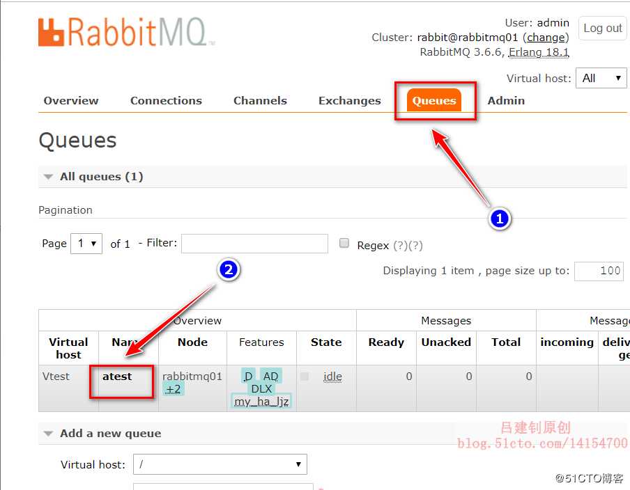 Rabbitmq群集部署