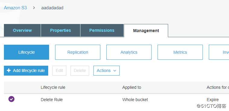 AWS Lambda 自动化和 Python - 自动创建S3 Bucket lifecycle