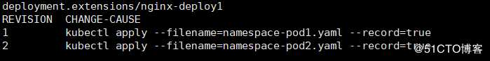 k8s核心资源对象& NameSpace（指定版本回滚）