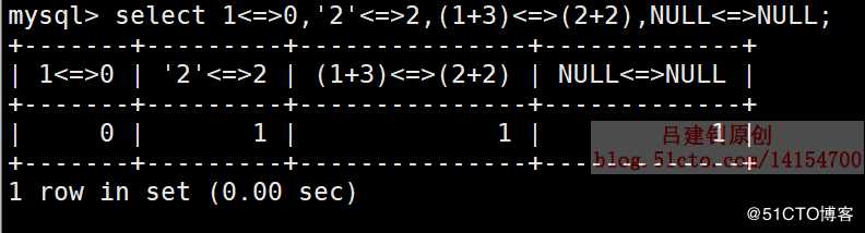 MySQL运算符详解