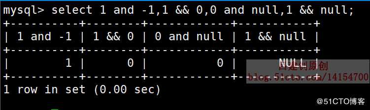 MySQL运算符详解