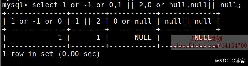 MySQL运算符详解