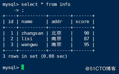 MySQL数据库管理