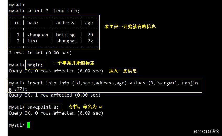 Mysql ------ 索引+ 事务