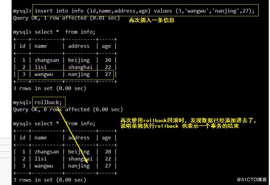 Mysql ------ 索引+ 事务