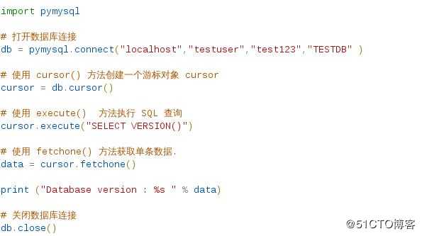 python学习之pymysql和sqlalchemy