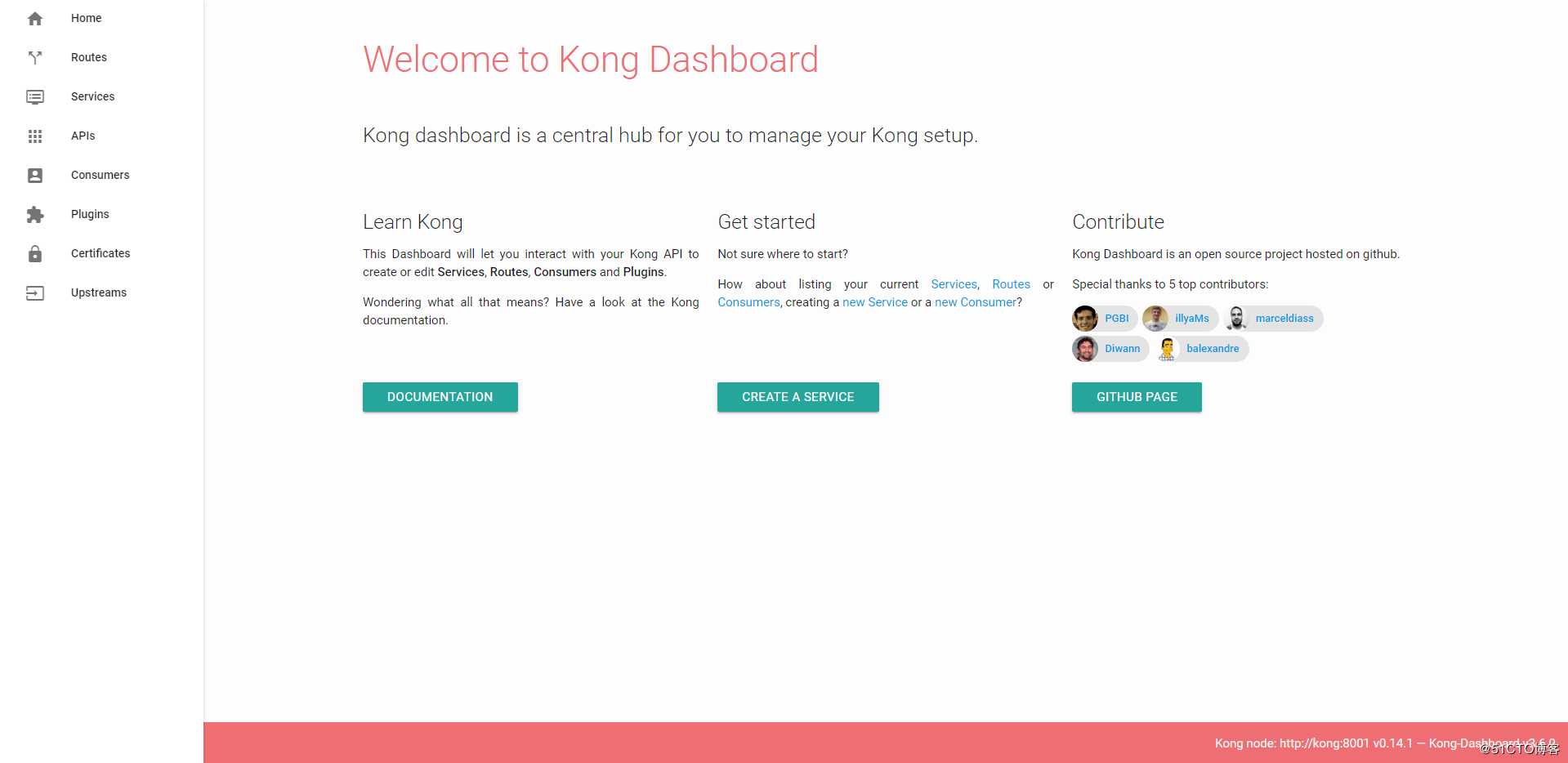 Docker搭建Kong--配置Service并添加Key-auth